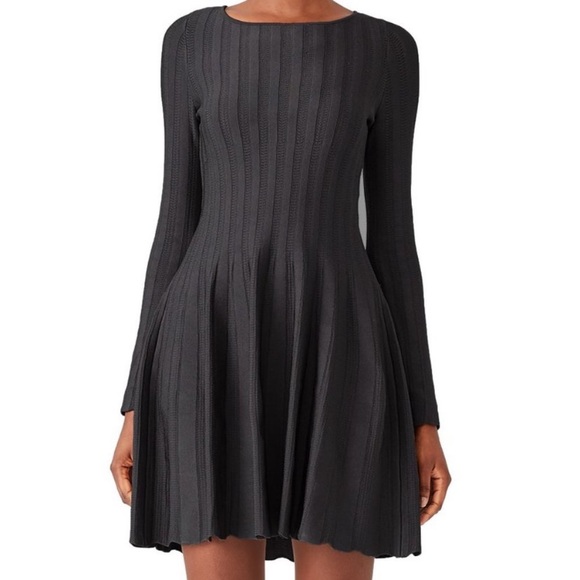 Textile by Elizabeth and James Black Ribbed Dress - Picture 2 of 4